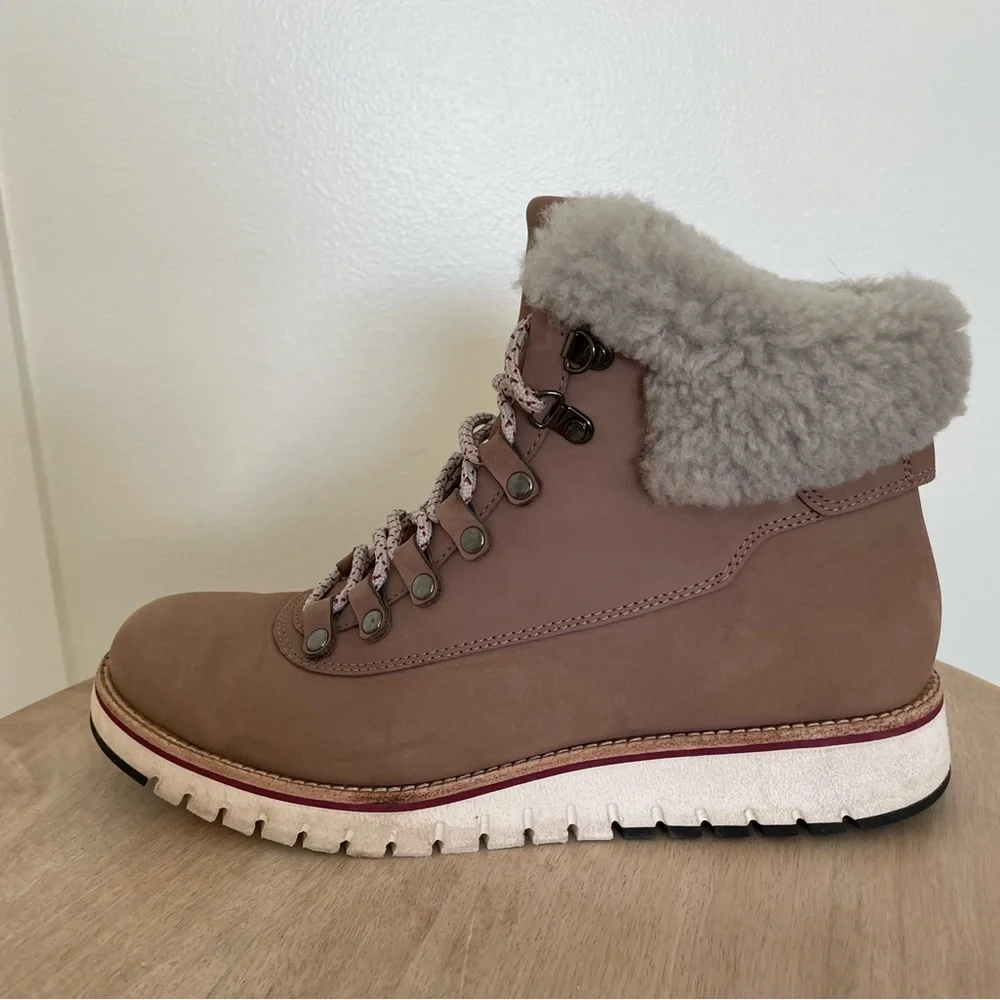 Women’s Cole Haan Grand Explore Waterproof HIKER BOOTS 9.5 B- Twilight Mauve - Picture 2 of 12